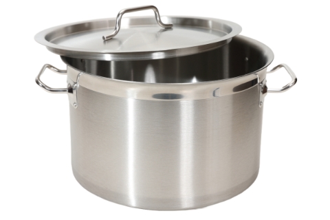 Stainless Steel Short Stock Pot - 15 QT