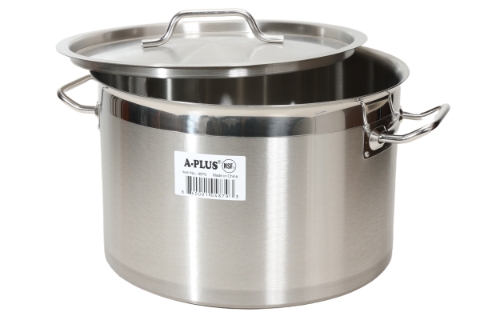 Stainless Steel Short Stock Pot - 25 QT.