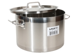 Stainless Steel Short Stock Pot - 15 QT.