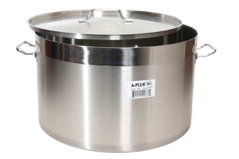Stainless Steel Short Stock Pot - 60 QT.