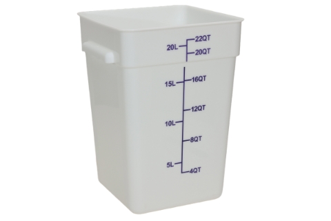 Pp Square Food Storage - 22 QT.