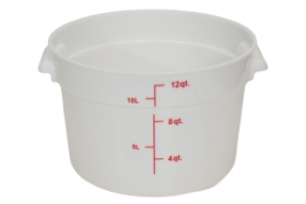 Pp Round Food Storage - 12 QT