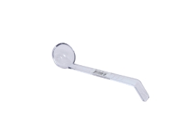 0.75 Oz. Clear Polycarbonate Plain Handle Serving Ladle - 8 inches 0.75 oz.