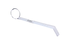 1 Oz. Clear Polycarbonate Plain Handle Serving Ladle - 10.5 inches 1 oz.
