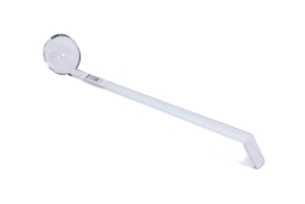 1 Oz. Clear Polycarbonate Plain Handle Serving Ladle - 13 inches 1 oz.
