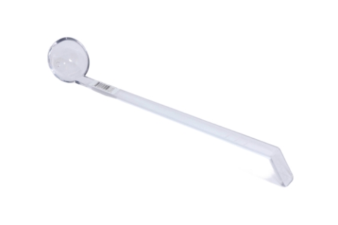 1 Oz. Clear Polycarbonate Plain Handle Serving Ladle - 13 inches 1 oz.