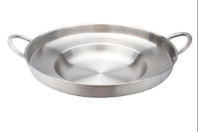 Stainless Steel Concave Comal - 23 x 6 inches