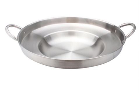 Stainless Steel Concave Comal - 23 x 6 inches