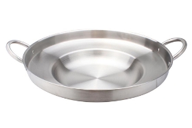 Stainless Steel Concave Comal - 23 x 7 inches