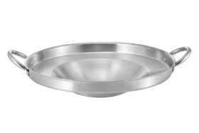 Stainless Stee Convexl Comal - 16.5  x 1.5 inches