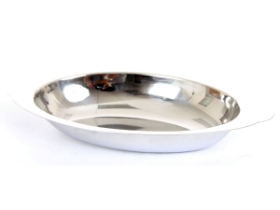 Stainless Steel Au Gratin Dish 8 Ounce Oval - 8 Oz.