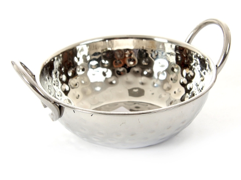Stainless Steel Balti Dish - Hammered - 8.5 Oz. (250 ml)
