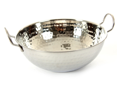 Stainless Steel Balti Dish - Hammered - 50 Oz. (1500 ml)