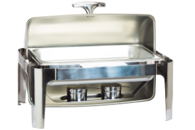 Full Size Chafing Dish 8 Qrt. Top Chrome Trim (chafer) - 9L