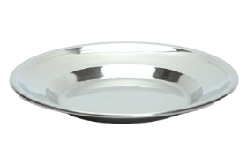 Stainless Steel Soup Dish/dinnar Plate - 18 cm