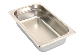 1/4 Size 2.5 Inches Deep Anti Jam 24 Gaurge Nsf Food Pan