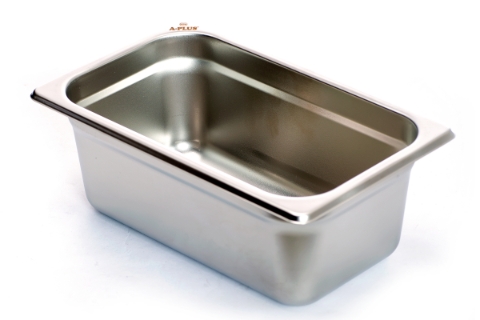 1/4 Size 4 Inch Deep Anti-jam 24 Gauge Steam Table Pan