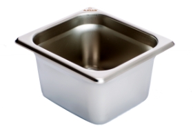 1/6 Size 4 Inch Deep Anti-jam 24 Gauge Steam Table Pan