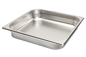 Stainless Steel 2/3 Size 26 Gauge Anti-jam Food Pan - 2.5 inches deep