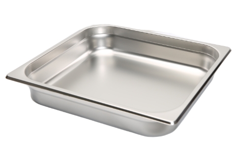 Stainless Steel 2/3 Size 26 Gauge Anti-jam Food Pan - 2.5 inches deep