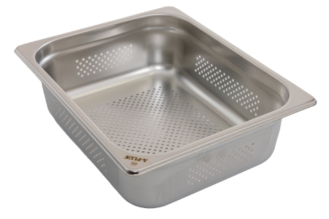 Half Size 4 Inch Deep Perforated Anti Jam 24 Gauge Nsf Steam Table Pan