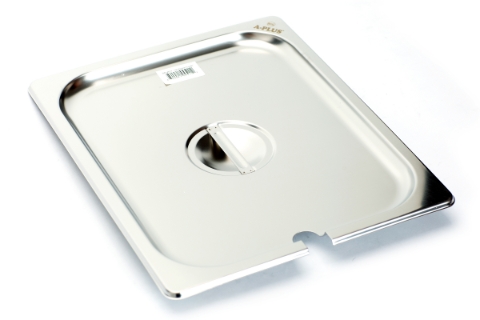 1/2 Size 25 Gauge Steam Table Pan Food Pan Cover With Notch