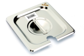 1/6 Size 25 Gauge Steam Table Pan Food Pan Cover With Notch