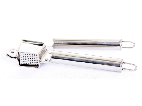 Stainless Steel Garlic Press - 8 inches