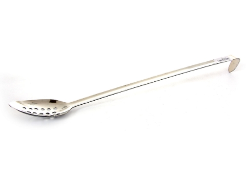 Professional Basting Spoon Perforated With Hook - 19 inches
