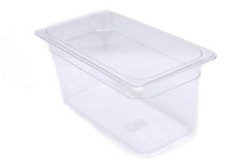 Polycarbonate 1/3 Size Food Pan - 6 inches deep