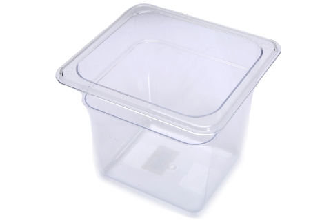 Polycarbonate 1/6 Size Food Pan - 6 inches deep