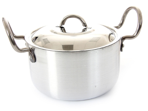 Aluminum Stock Pot With Stainless Steel Lid - 2.5 Qrt.