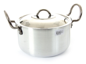 Aluminum Stock Pot With Stainless Steel Lid - 3.25 Qrt.