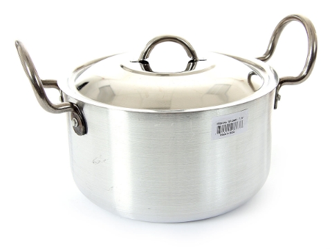 Aluminum Stock Pot With Stainless Steel Lid - 3.25 Qrt.