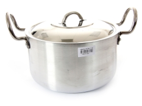 Aluminum Stock Pot With Stainless Steel Lid - 4.75 Qrt