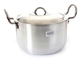 Aluminum Stock Pot With Stainless Steel Lid - 6.00 Qrt