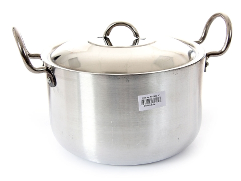 Aluminum Stock Pot With Stainless Steel Lid - 6.00 Qrt