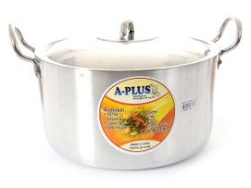 Aluminum Stock Pot With Stainless Steel Lid - 11 Qrt.