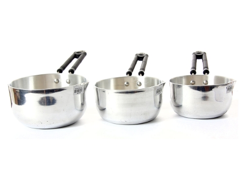 Aluminum Sauce Pan - 3 Pcs Set