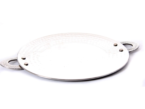 Stainless Steel Tawa Dish - Hammered - 9.5 inches