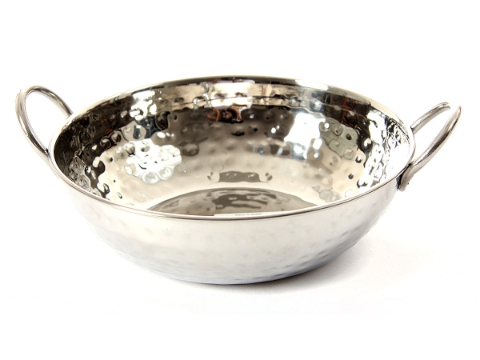 Stainless Steel Balti Dish - Hammered - 24 Oz. (700 ml)