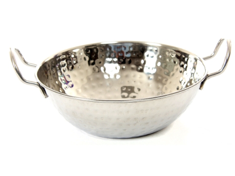Stainless Steel Balti Dish - Hammered - 34 Oz. (1000 ml)