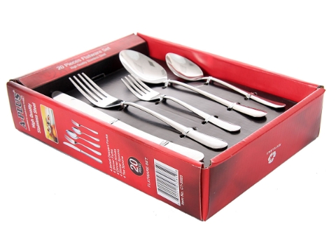 20 Pcs Stainless Steel Tableware Set - Serves 4