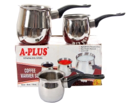 Coffee Warmer Set Plastic Handle