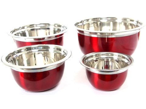 Stainless Steel German Bowl - 4 Pcs Set
