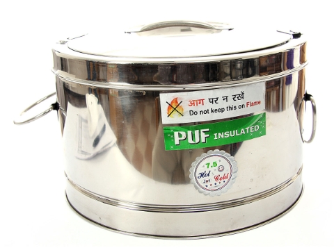 Stainless Steel Puf Insulated Hot Pot - 7.5 Litre