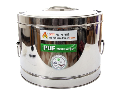 Stainless Steel Puf Insulated Hot Pot - 10 Litre