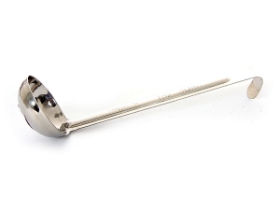 Stainless Steel Measuring 1 Piece Ladle Short Handle  - 1 Oz.