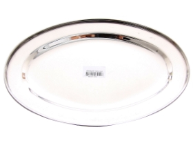 Stainless Steel Oval Platter - 30 cm
