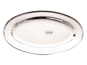 Stainless Steel Oval Platter - 35 cm